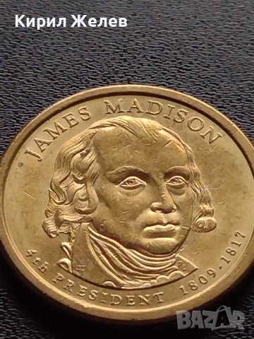 Възпоменателна монета 1 долар JAMES MADISON 9 президент на САЩ (1809-1817) за КОЛЕКЦИЯ 38064, снимка 3 - Нумизматика и бонистика - 40765168
