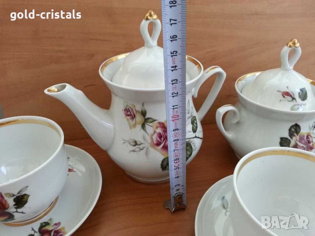 Руски порцеланов сервиз за чай , снимка 8 - Антикварни и старинни предмети - 30295651