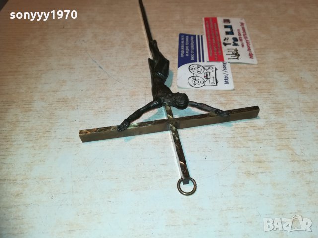 кръст с христос-масивен мед/месинг/бронз 0412201556, снимка 13 - Колекции - 31014817