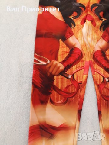 Златен клин с мадама и жезъл. ефектен принт. Дълъг , еластичен, елегантен. , снимка 4 - Клинове - 37408164