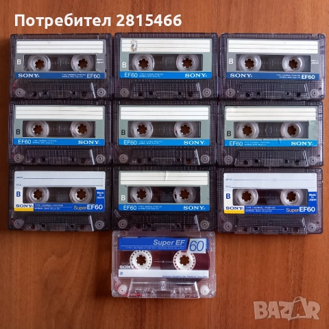 Лот 10бр. SONY EF60 аудио касети, снимка 3 - Аудио касети - 52086502