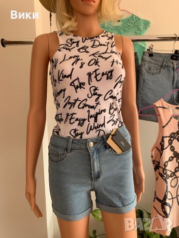 Къси дънкови панталони, снимка 4 - Къси панталони и бермуди - 40822280