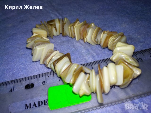 ХИПАРСКА ЛЯТНА ПЛАЖЕН СТИЛ ГРИВНА от МИДИЧКИ СЕДЕФ ХЕНД МЕЙД АРТ БИЖУ 37131, снимка 3 - Гривни - 40690033