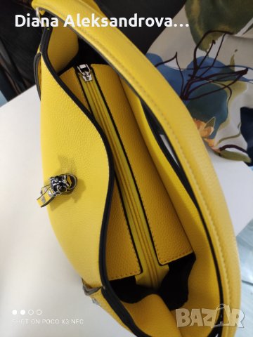 Лятна дамска чанта, голям размер, в жълт цвят. 26лв., снимка 6 - Чанти - 37348444