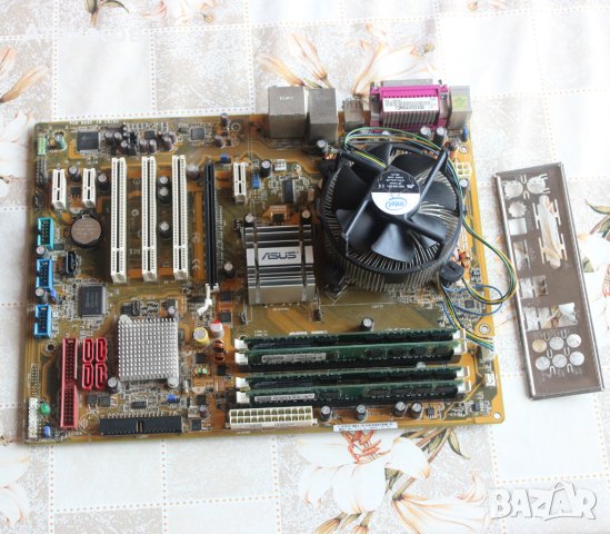 Дънна платка Asus P5B, P965, LGA775, DDR2 + CPU и памет, снимка 2 - Дънни платки - 42732037