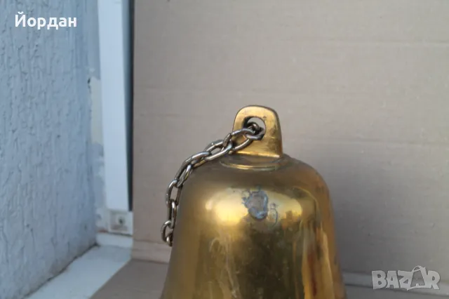 Стара бронзова камбана, снимка 4 - Антикварни и старинни предмети - 48772289