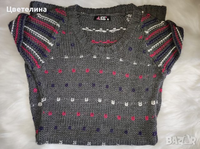 Дамска туника от акрил в сиво размер S цена 45 лв., снимка 5 - Туники - 42639562