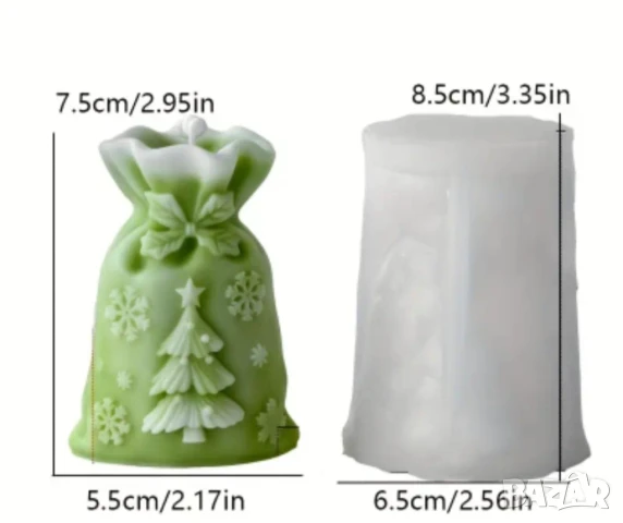 Молд коледен чувал , снимка 3 - Форми - 51290903