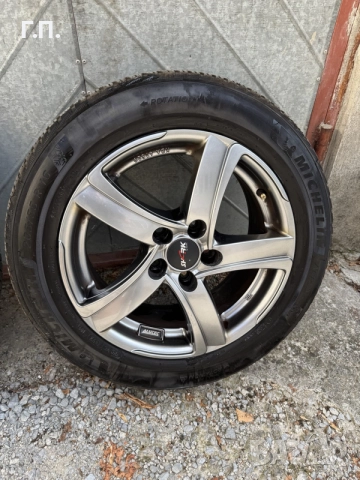 Зимни гуми Michelin Alpin 7 205/55/16 с джанти Alutec 5x112, снимка 2 - Гуми и джанти - 55939763