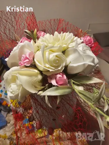 Букети от сапунени цветя, снимка 8 - Подаръци за жени - 49294100