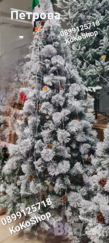 Елха/луксозна заснежена елха/луксозна елха/Коледна елха, снимка 5 - Декорация за дома - 42740143