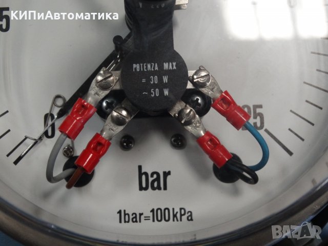 Ел. контактен Манометър с кабел Nuova Fima Ф 160, 25 bar, снимка 4 - Резервни части за машини - 34450189