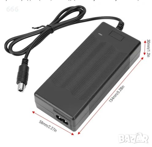 Зарядно устройство VOLOHAS SLS-4202 за скутери, 42V / 2 А, 2000A, снимка 5 - Друга електроника - 53284844