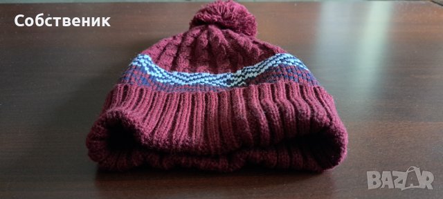 НОВО с етикет lee cooper зимна топла шапка с помпон акрил, снимка 7 - Шапки - 38309638