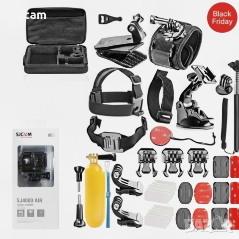Екшън камера SJCAM SJ4000 Air 4K WiFi + Подарък Комплект Аксесоари