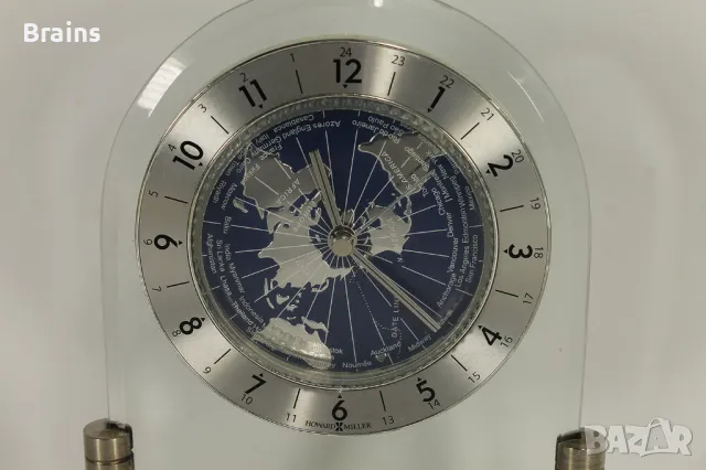 Немски Кварцов Часовник HOWARD MILLER Световно Време, снимка 3 - Антикварни и старинни предмети - 47480516