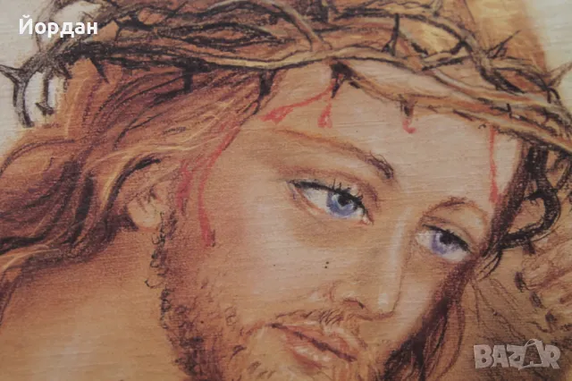 Стара картина върху дебел картон , снимка 4 - Картини - 50223874