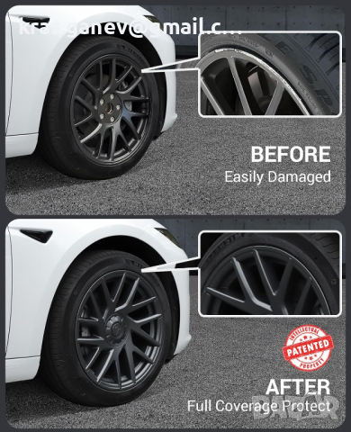 BASENOR 2024 Tesla Model 3 Тас на колело 18-инчов капак на главината Капак на главината на колелот, снимка 2 - Аксесоари и консумативи - 44623181