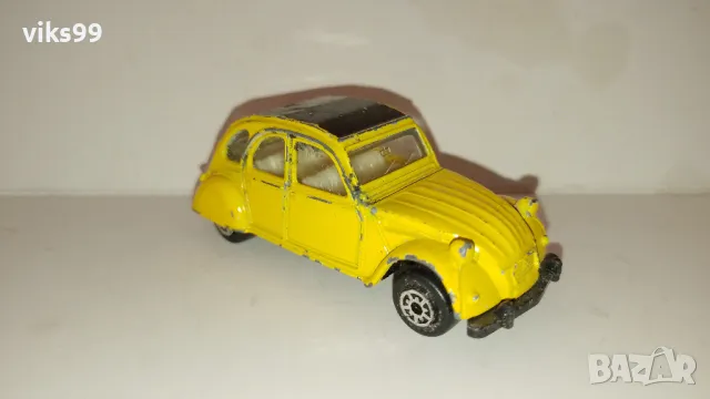 Метална количка Citroen 2CV MC Toy - Мащаб 1:60, снимка 5 - Колекции - 48719603