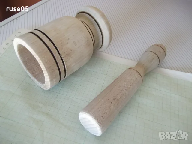Хаванче дървено с чукало, снимка 5 - Аксесоари за кухня - 56103493