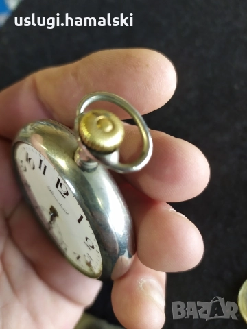Стар джобен часовник/работещ, снимка 6 - Антикварни и старинни предмети - 52813508