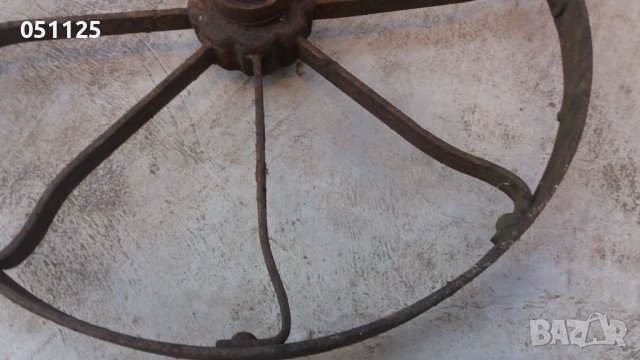 ковано масивно колело от каруца, двуколка, рало , снимка 13 - Антикварни и старинни предмети - 39836450