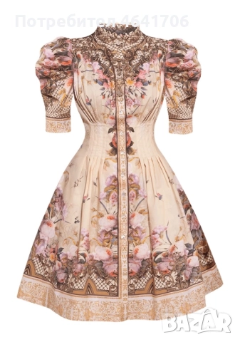  РОКЛЯ С БУФАН РЪКАВ  JIORO