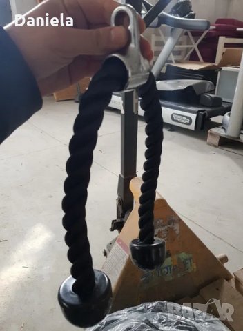 Професионално фитнес оборудване въже бицепс трицепс ръкохватка , снимка 4 - Фитнес уреди - 30898173