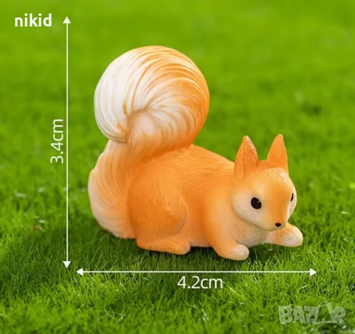 6 бр Катерица катеричка катерици малки фигурки играчки фугурка за игра и украса торта от смола, снимка 7 - Фигурки - 52426927