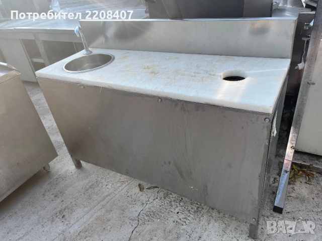 Работна маса неръждавейка , снимка 3 - Обзавеждане на кухня - 51654723