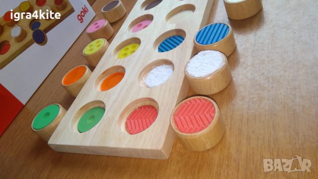 GOKI MEMО Дървен сортер по метод Монтесори за сензорика и сетивност дървени играчки, снимка 10 - Образователни игри - 36449890