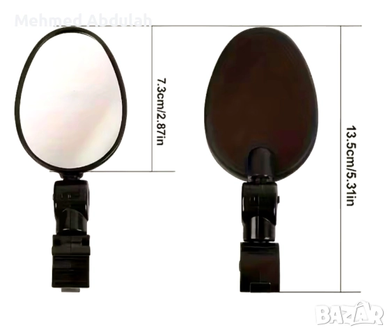 Кръгли и елипсовидни огледала за велосипеди, снимка 11 - Велосипеди - 52514926