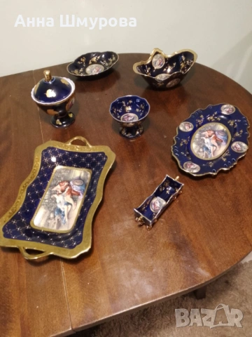 Чинии -6 бр. - диагонал 26 см. цена; 1 чиния-25лев  LEFARD IN LOVE, снимка 7 - Сервизи - 49777489