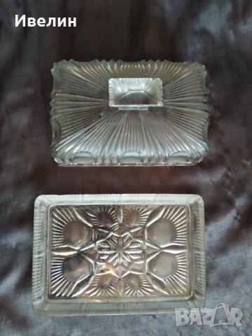 стара кристална купа за масло арт деко, снимка 3 - Антикварни и старинни предмети - 29291648