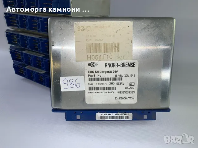 Управление EBS модули MAN