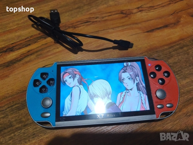 2025 Обновена X7 Plus ръчна игрова конзола с 5.1-инчов екран 8G вградена 10 000 игри, класическа ..., снимка 10 - Nintendo конзоли - 51637831