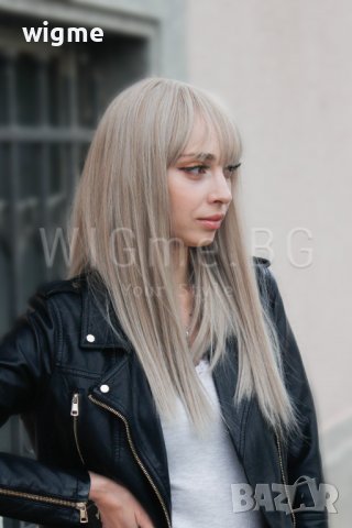 Дълга руса права перука с бретон Валерия, снимка 11 - Аксесоари за коса - 30918327