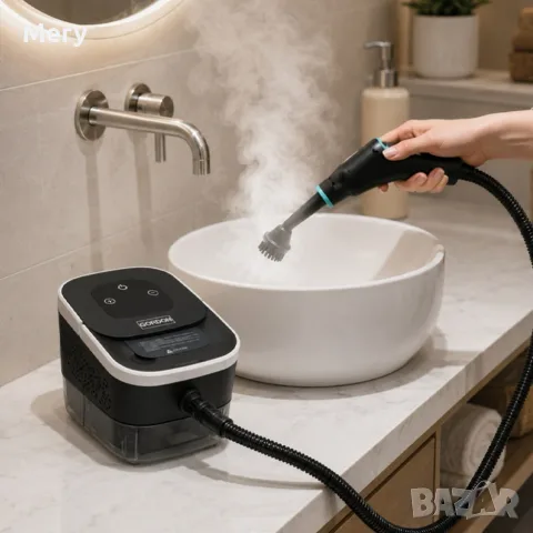 Парочистачка 2500 W с комплект аксесоари – Мощно почистване с гореща пара, снимка 2 - Парочистачки и Водоструйки - 56159413