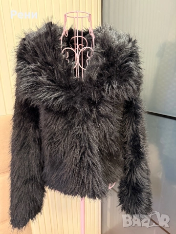 Пухкаво късо палто, снимка 3 - Палта, манта - 53242460