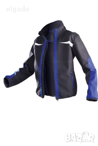 Детско яке KÜBLER „Classiq Weather“ — размер 134–140 (8–10 г.) — черно / синьо  