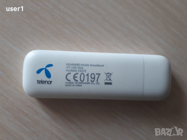 4G LTE USB модем/флашка за мобилен интернет Huawei E3372, снимка 2 - Мрежови адаптери - 38296553