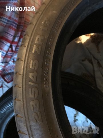 235/45/17 2бр Летни гуми Continental sport, снимка 2 - Гуми и джанти - 39973141