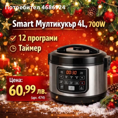 Смарт Мултикукър 4L 700w