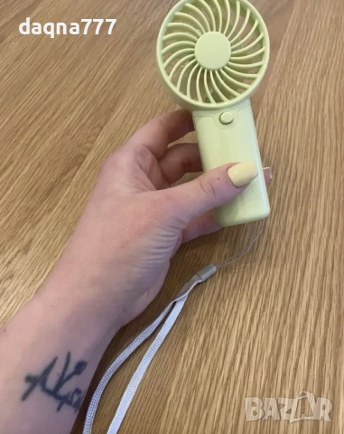 Мини преносим вентилатор на батерии, снимка 6 - Други стоки за дома - 50786621