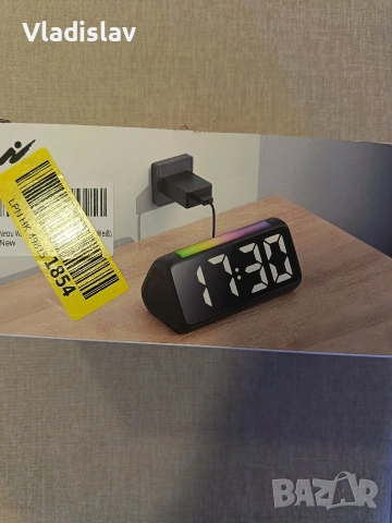 Будилник с RGB нощна светлина, снимка 6 - Детски нощни лампи - 54010940