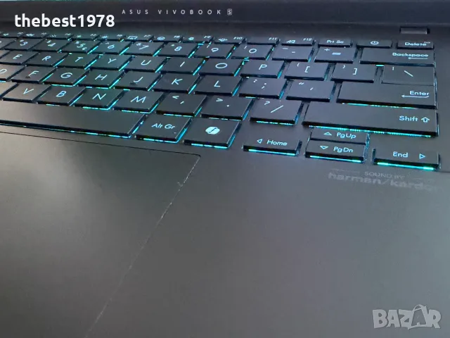 3k 120Hz OLED Asus 14s`Ryzen 9-8945HS/16GB LPDDR5/512GB SSD/Батерия 10ч/Harman Kardon, снимка 5 - Лаптопи за работа - 55947039