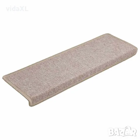 vidaXL Изтривалки за стълби 15 бр. 65x21x4 см, бежови, правоъгълни, с кант, снимка 3 - Изтривалки - 56145985