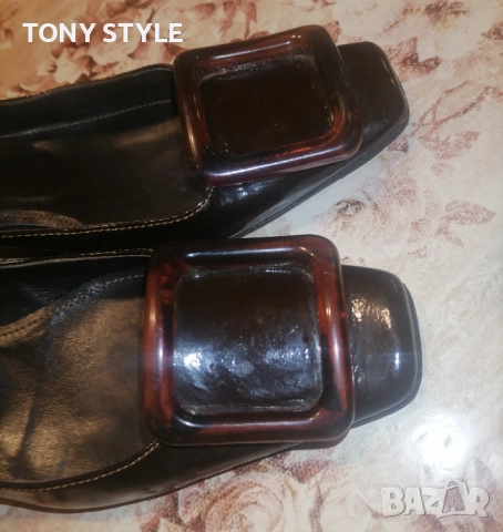 Италиански Дамски Обувки от Естествена Кожа 39, снимка 3 - Дамски елегантни обувки - 51488554