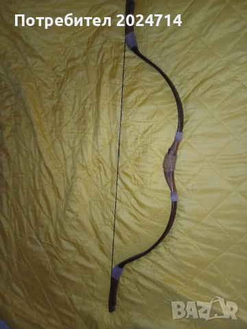 Уникален! Традиционен дървен рикърв лък 26 инча 28 либри, снимка 3 - Лъкове и арбалети - 53978063