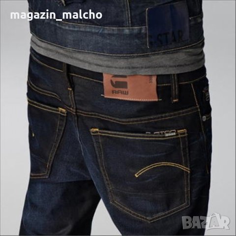 МЪЖКИ ДЪНКИ - G-STAR RAW 3301 LOW TAPERED; размери: W28 L32, W32 L34 и W34 L34, снимка 3 - Дънки - 31958041